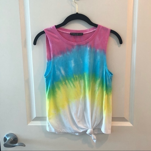 Generation Love Multicolored Tie Dye Layla Top - Picture 1 of 10